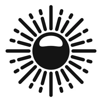Sun warming icon simple vector. Global climate イラスト素材