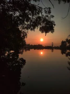 Sun on the water Stock Photos