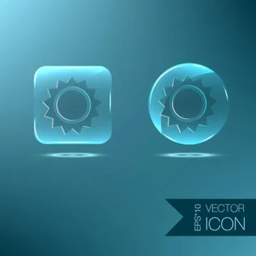 Sun.  the weather icon Stock Illustration