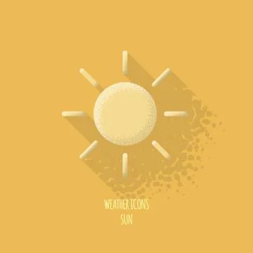 Sun Weather Icon Stock Illustration