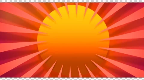 Sun wheel  moving motion graphic  orange yellow 3 d Vidéo 53882067