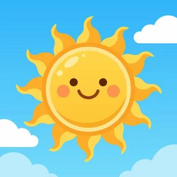 Sun world day sky Stock Illustration