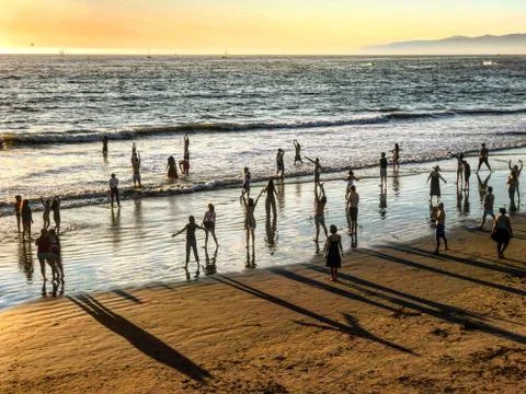 SUN WORSHIPPERS Stock Photos