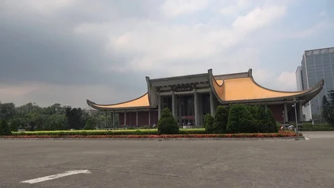 Sun Yat-sen Memorial Hall, Taipei, Taiwan Stock Footage 78996583