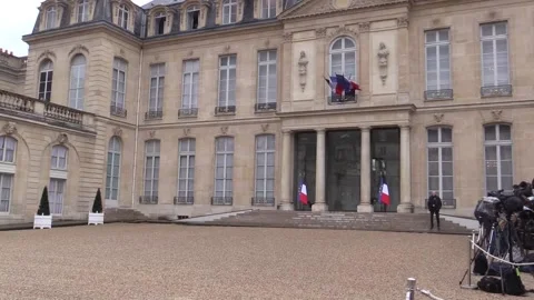 Sunak arrives at Elysée to meet with Macron, París, FR - 10 Mar 2023 Stock Footage 235442626