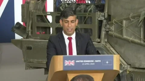 Sunak commits to spend 2.5% of GDP on defence by 2030
 Video stock 273500768