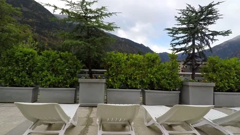 Sunbathing in the Mountains Stock Footage 79492087