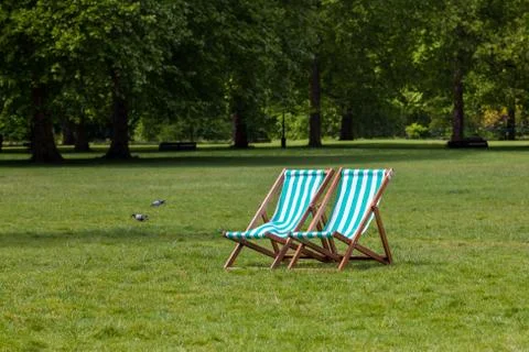 Sunbathing at the park Stock Photos