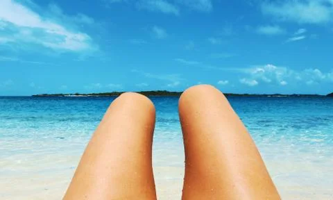 Sunbathing Foto stock