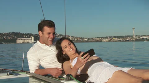 Sunbathing selfies Stock Footage 31857128