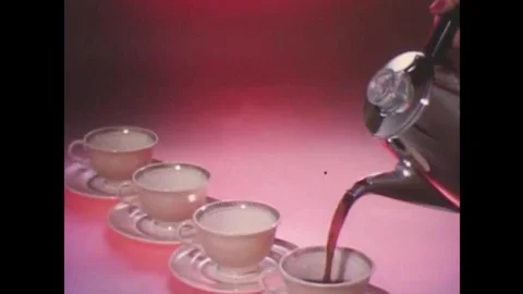 The Sunbeam Singers introduce their coffee makers in the 1960s, featuring the Stock Footage 139642644