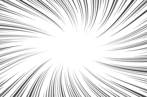Sunbeam style black and white abstract isolated on transparent background. 库存插图