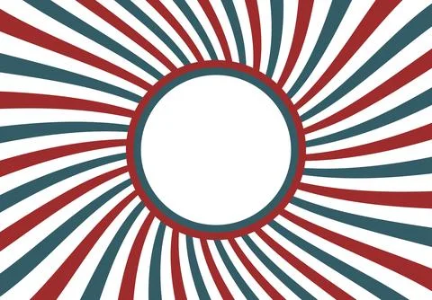 Sunbeam style red and blue abstract isolated on transparent background. Stock Illustration