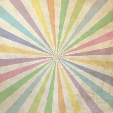 Sunbeam, sunray background with grunge texture effect. Colorful rays. Stock Illustration