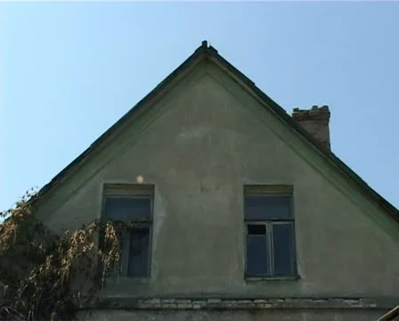 Sunbeam on the wall of an old house 3 Stock Footage 11352616
