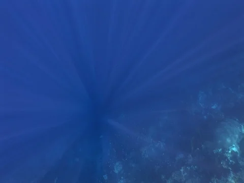 Sunbeams in the blue Stock Footage 98674387