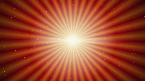 Sunbeams radiating outward seamless loop motion background Stock Footage 345394367