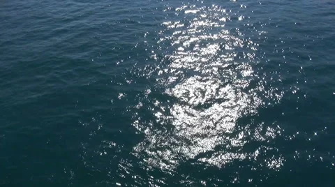 Sunbeams Reflect On Sea Surface Stock Footage 40791435