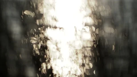 Sunbeams of water lake in defocus Stock Footage 204979689