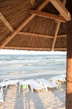 Sunbeds Stock Photos