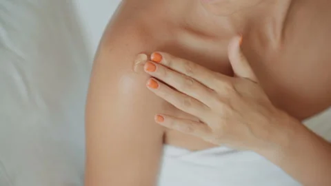 Sunburn Body Cream Stock Footage 101431170