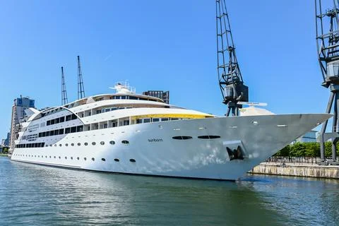 The Sunburn Yacht Stock Photos