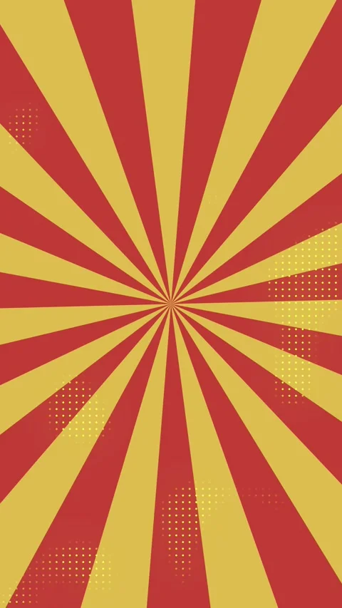 Sunburst background animation with halftone loop Stock Footage 310344195