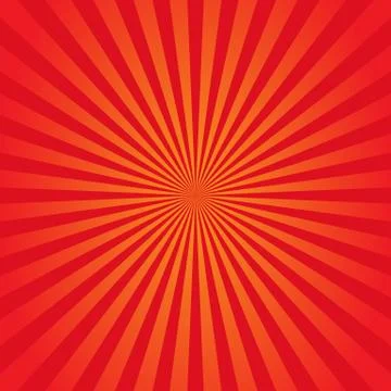 Sunburst background orange and red. Vector illustration. EPS 10 Stock Illustration