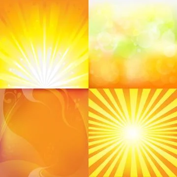 Sunburst backgrounds Stock Illustration