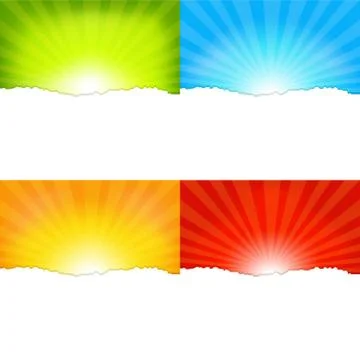 Sunburst backgrounds Stock Illustration