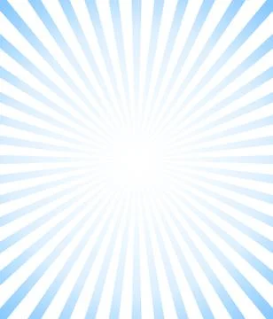 Sunburst banner background. Vector blue sun rays beam. Starburst illustration Illustrazione stock