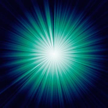 Sunburst on blue background Stock Illustration