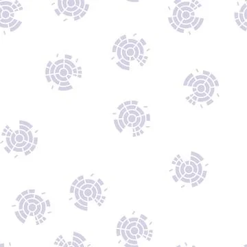 Sunburst chart glyph seamless pattern Illustrazione stock