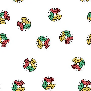 Sunburst chart vector seamless pattern イラスト素材