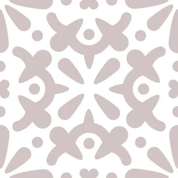 Sunburst Contrast Floral Tile Pattern Vector Stock Illustration