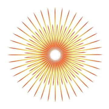 Sunburst emblem isolated icon vector illustration design Stock-Illustration