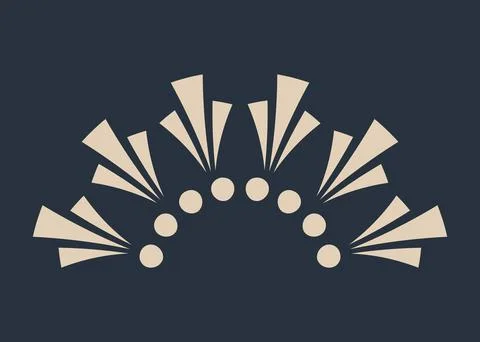 Sunburst firework explosion, bursting or light rays, linear drawing. Vector イラスト素材