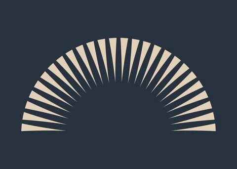 Sunburst firework explosion. Retro hand drawn sparkle. Bursting or light rays Stockillustratie