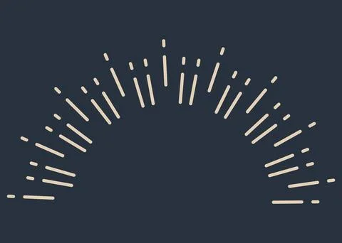 Sunburst firework explosion. Retro hand drawn sparkle. Bursting or light rays Stock Illustration