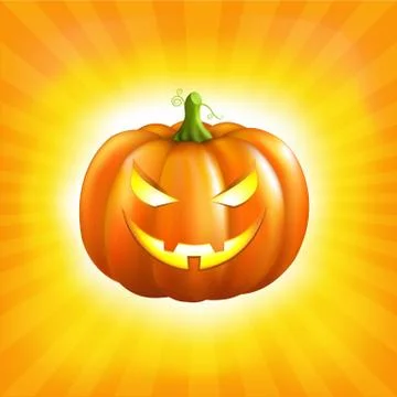 Sunburst halloween background Stock Illustration