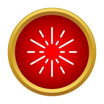Sunburst icon creating light, energy, and shine Stock Illustration