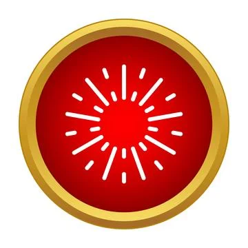 Sunburst icon representing light energy and celebration 库存插图