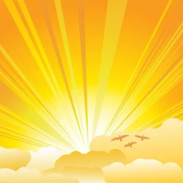 Sunburst Stock Illustration