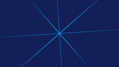 Sunburst light rays animation isolated on blue background Video stock 343710953