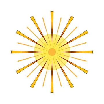 Sunburst lighting success concept with rays Stock Illustration