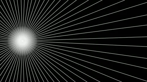 Sunburst lines left Stock Footage 21233888