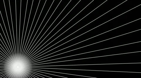 Sunburst lines leftlow Stock Footage 21233896