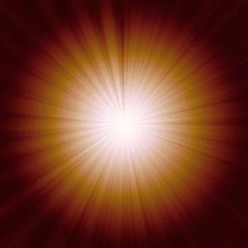 Sunburst on orange background Stock Illustration