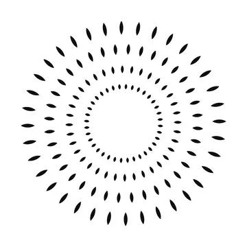 Sunburst radial burst element design. Firework explosion isolated icon vector Иллюстрация