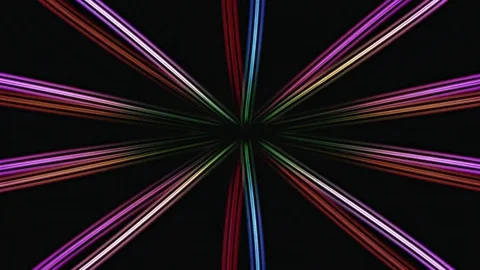 Sunburst Rays Colored Dark Loop Abstract Background Stock Footage 85290049